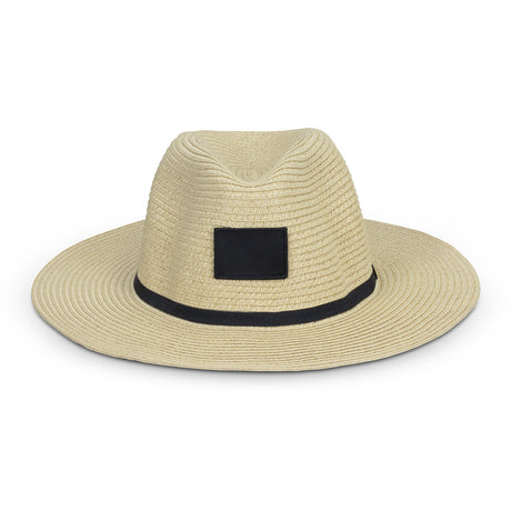 Barbados Wide Brim Hat - Natural/Black