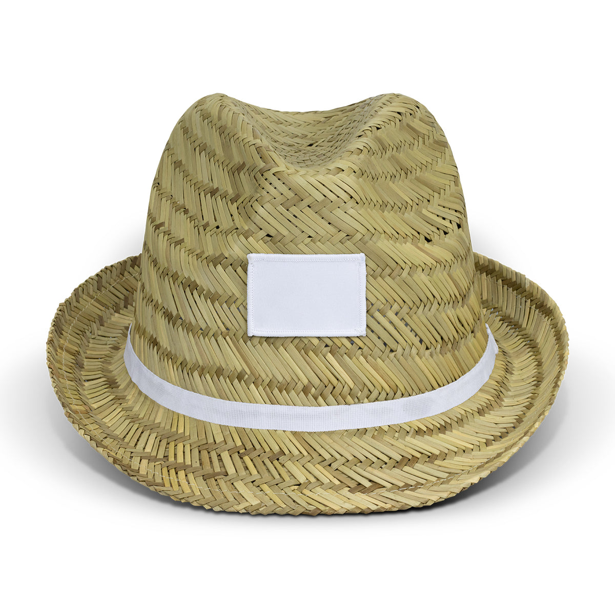 Santiago Fedora Hat - Natural/White