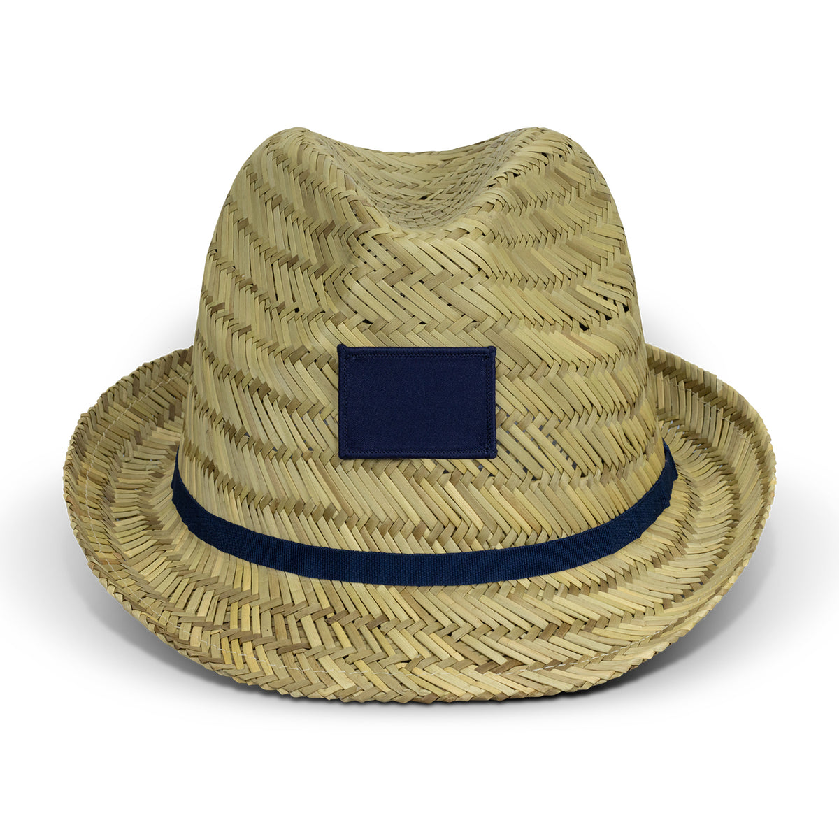 Santiago Fedora Hat - Natural/Navy