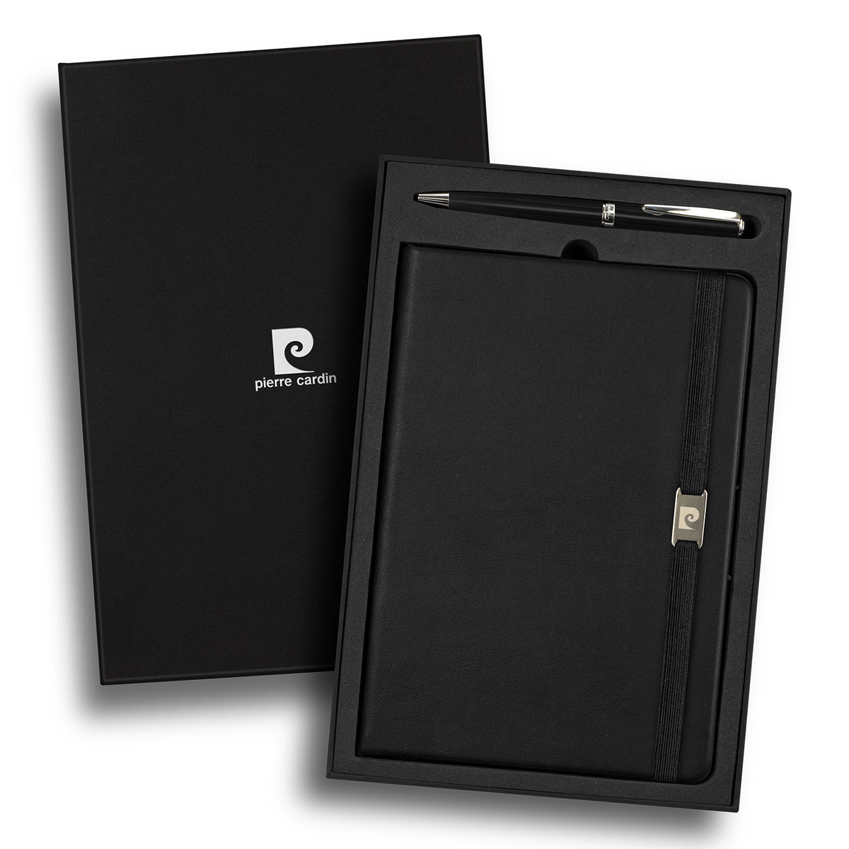 Pierre Cardin Nouvelle Notebook and Pen Gift Set - Black