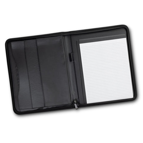 Beaufort Leather Portfolio - Open