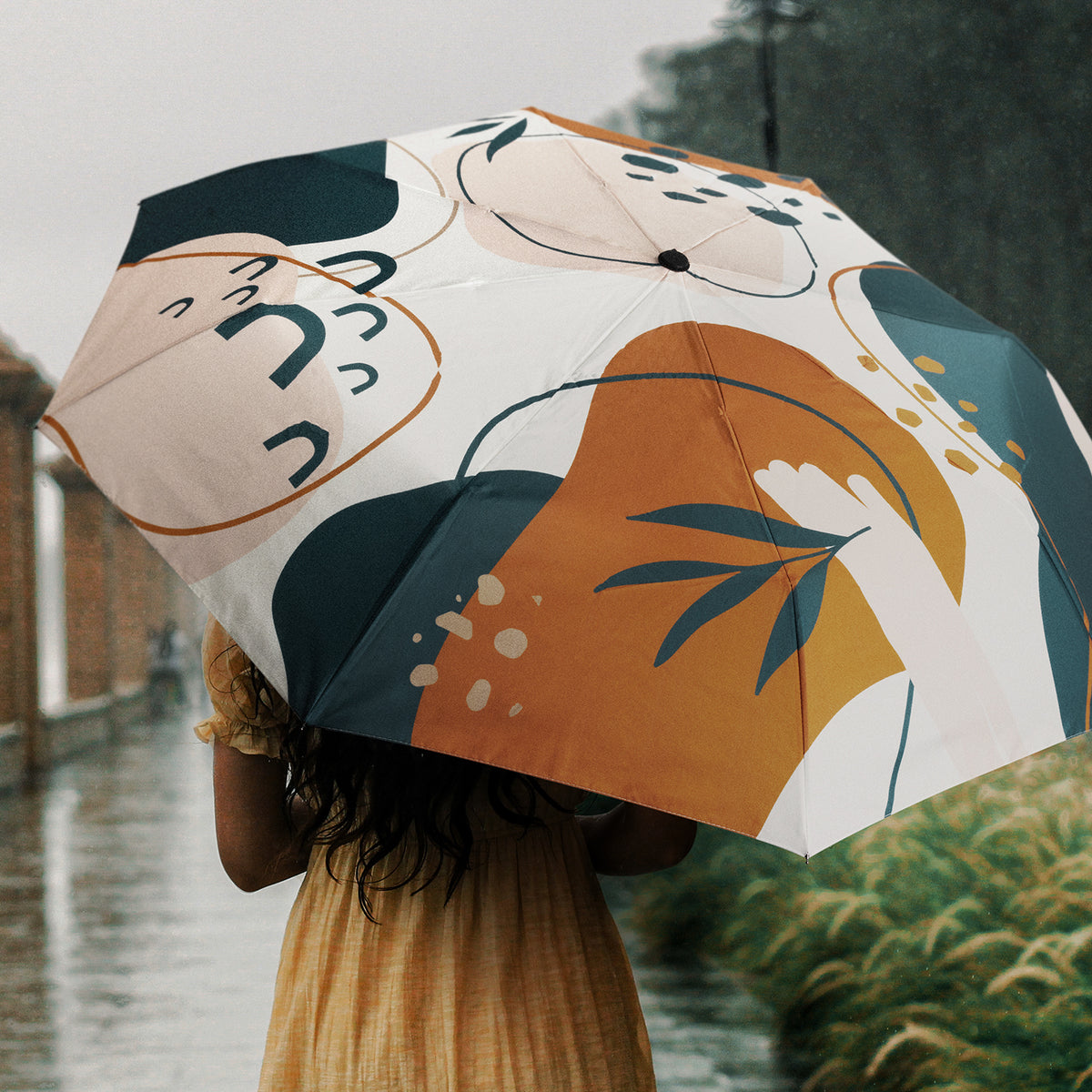 Full Colour Compact Umbrella - Feature