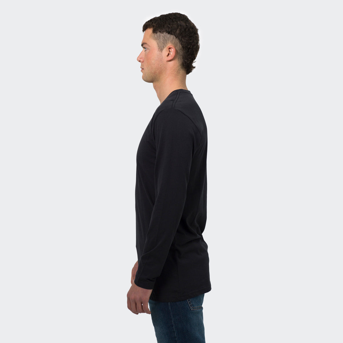 TRENDSWEAR Harlow Men's Long Sleeve Crew - Side