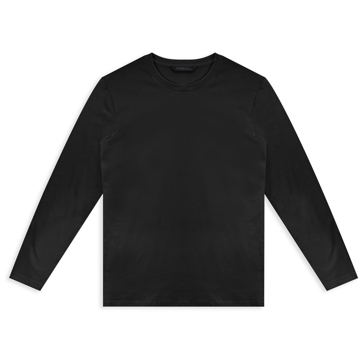 TRENDSWEAR Harlow Men's Long Sleeve Crew - Soft Black