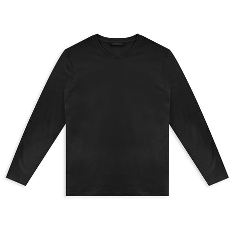 TRENDSWEAR Harlow Men's Long Sleeve Crew - Soft Black