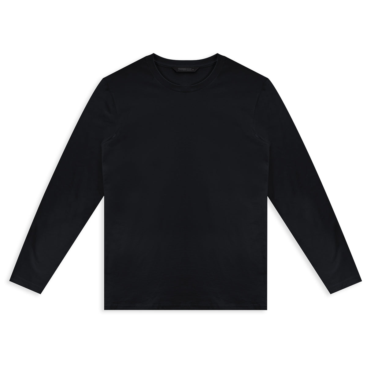 TRENDSWEAR Harlow Men's Long Sleeve Crew - Jet Black