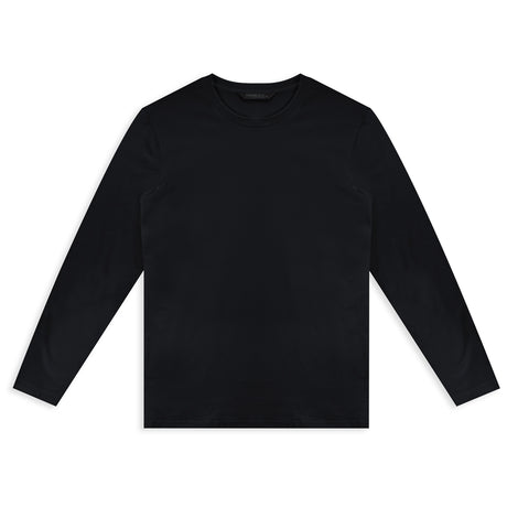 TRENDSWEAR Harlow Men's Long Sleeve Crew - Jet Black