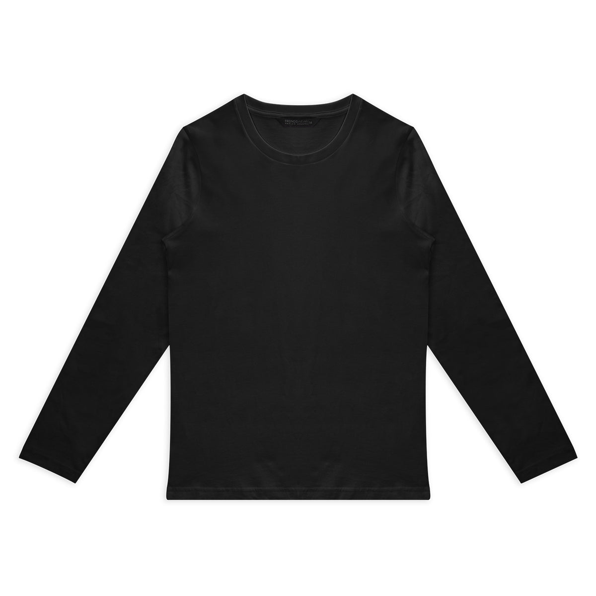 TRENDSWEAR Harlow Women's Long Sleeve Crew - Soft Black