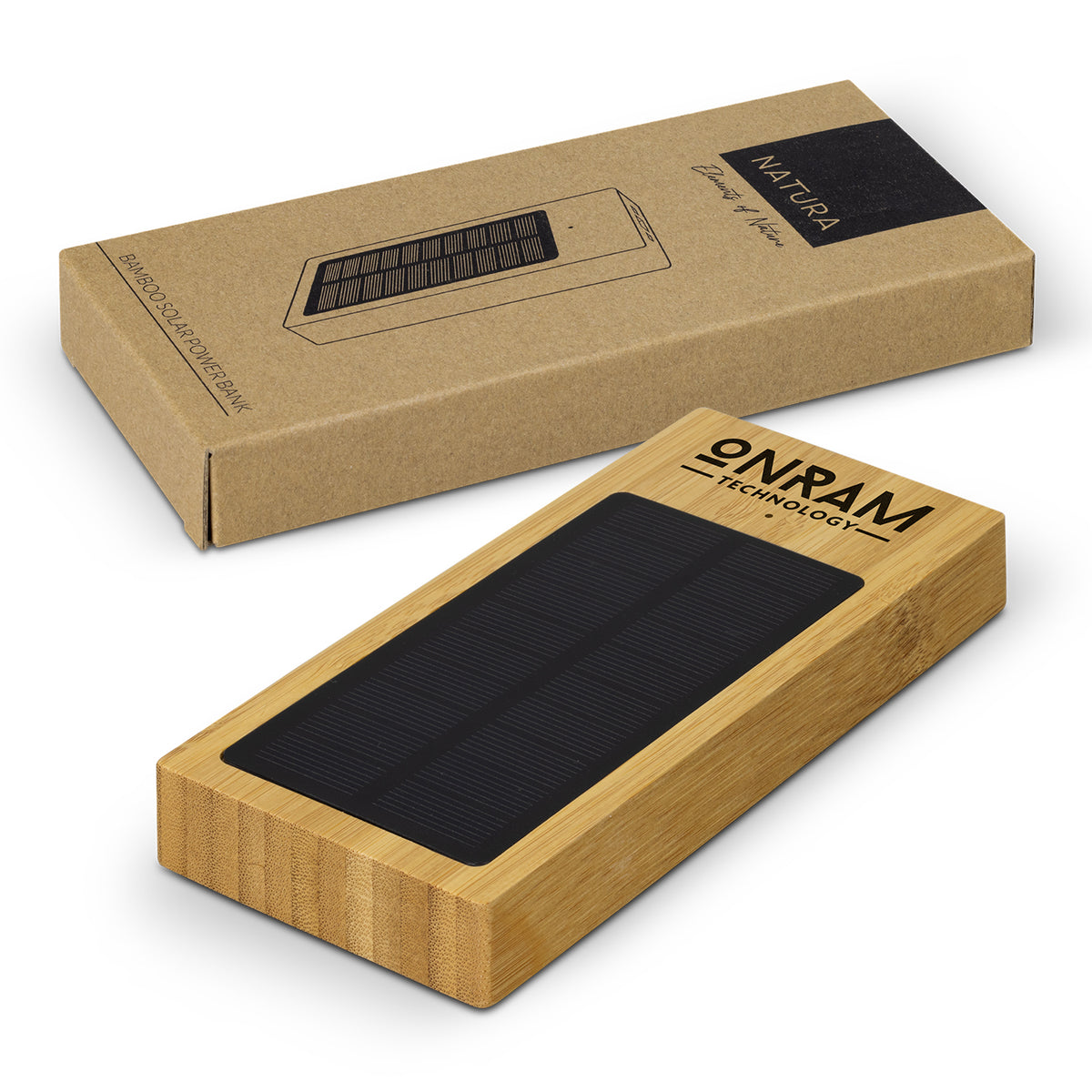NATURA Bamboo Solar Power Bank - Main