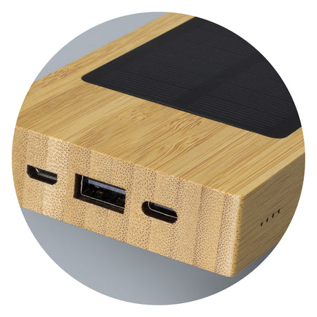 NATURA Bamboo Solar Power Bank - Detail