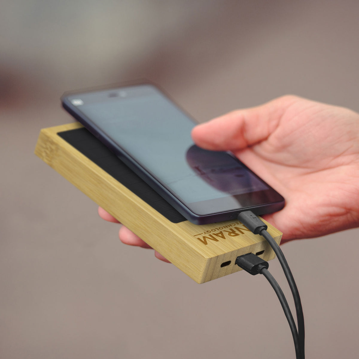 NATURA Bamboo Solar Power Bank - Feature
