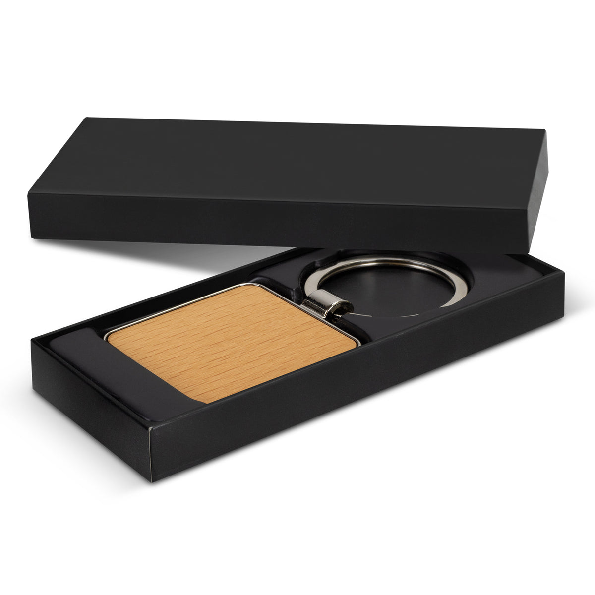 Santo Key Ring - Square - Silver - Gift Box