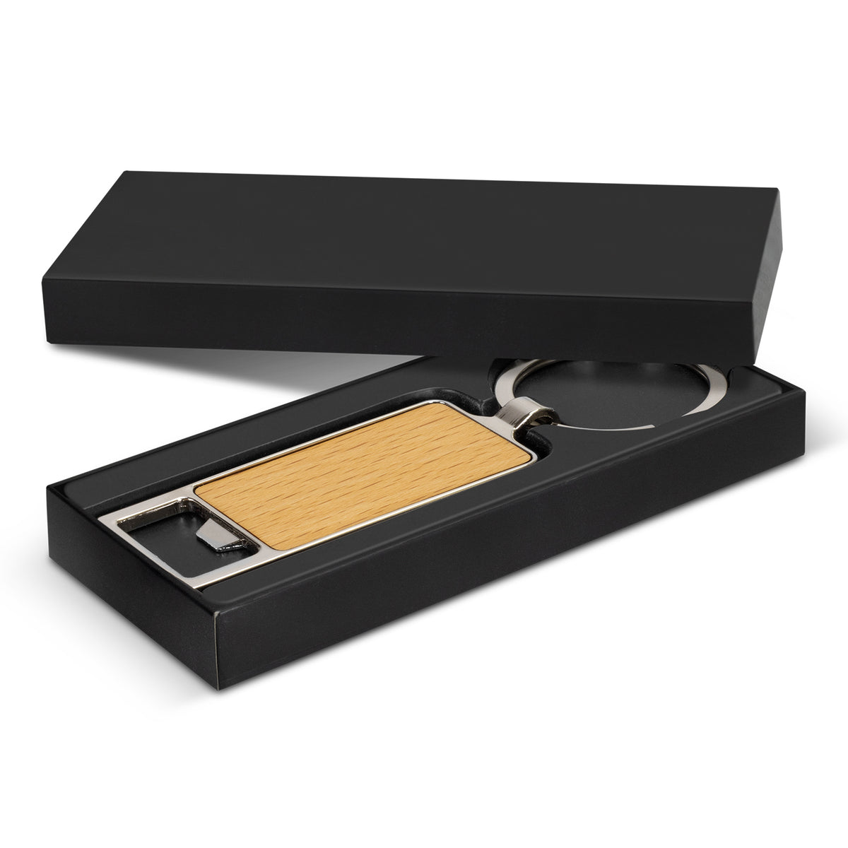 Santo Bottle Opener Key Ring - Silver - Gift Box