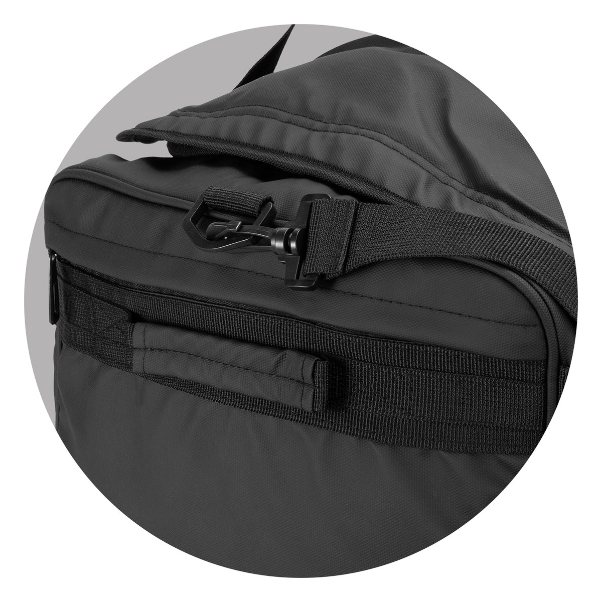 Aquinas 50L Duffle Bag - Side Detail