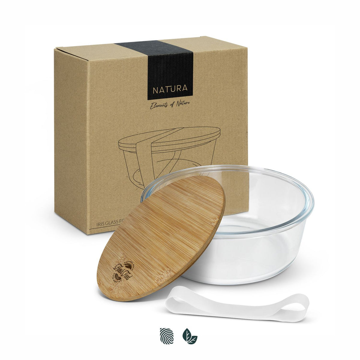 NATURA Iris Glass Food Container - Impact Aware
