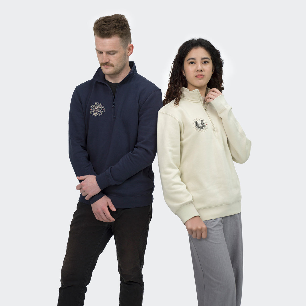TRENDSWEAR Camden Unisex Quarter Zip - Branding