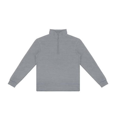 TRENDSWEAR Camden Unisex Quarter Zip - Heather Grey