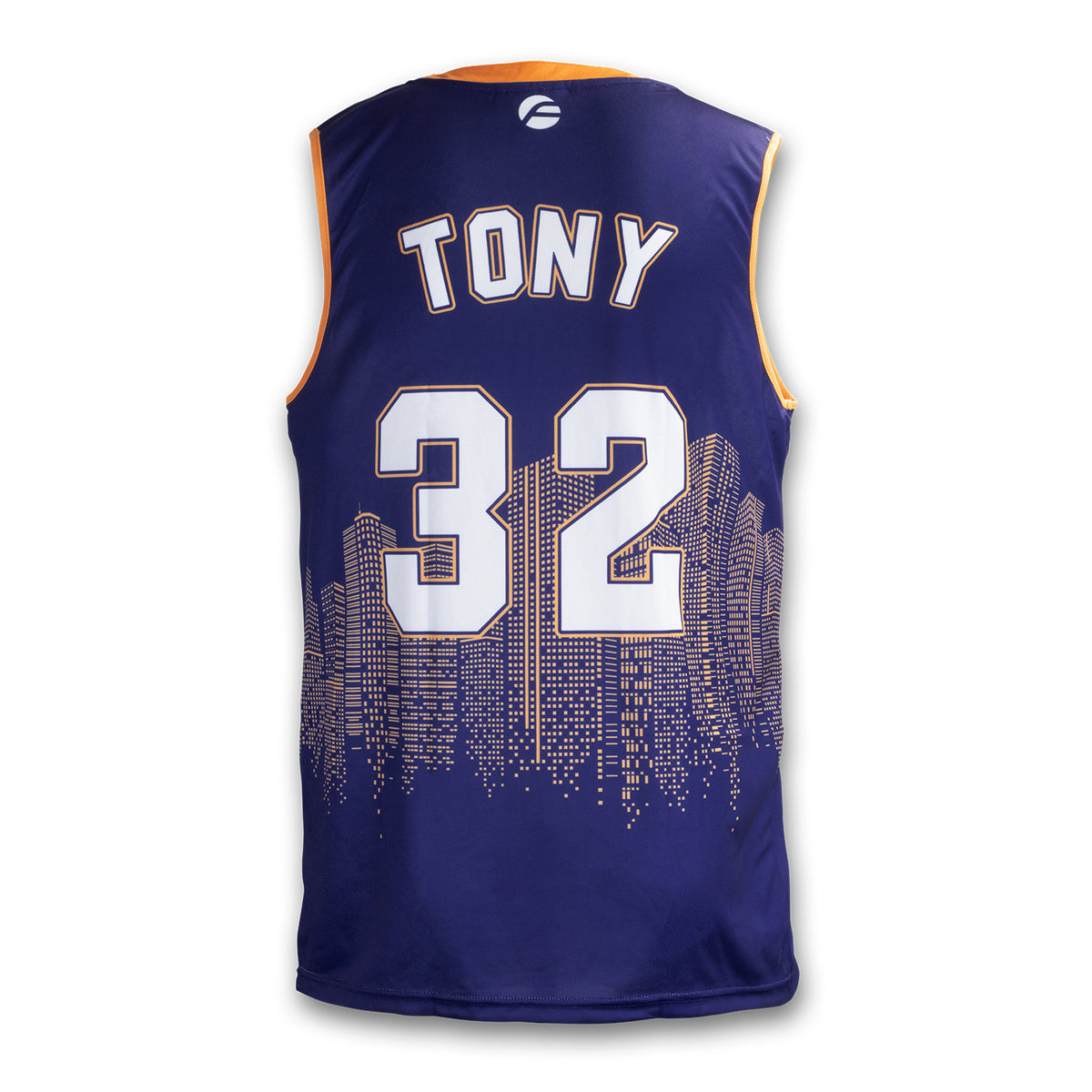 Custom Mens Basketball Top - Back