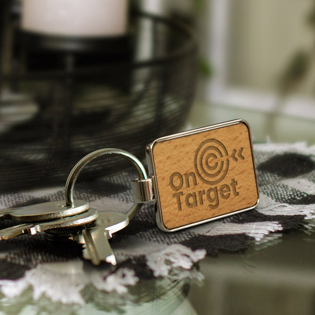 Santo Key Ring - Rectangle - Feature