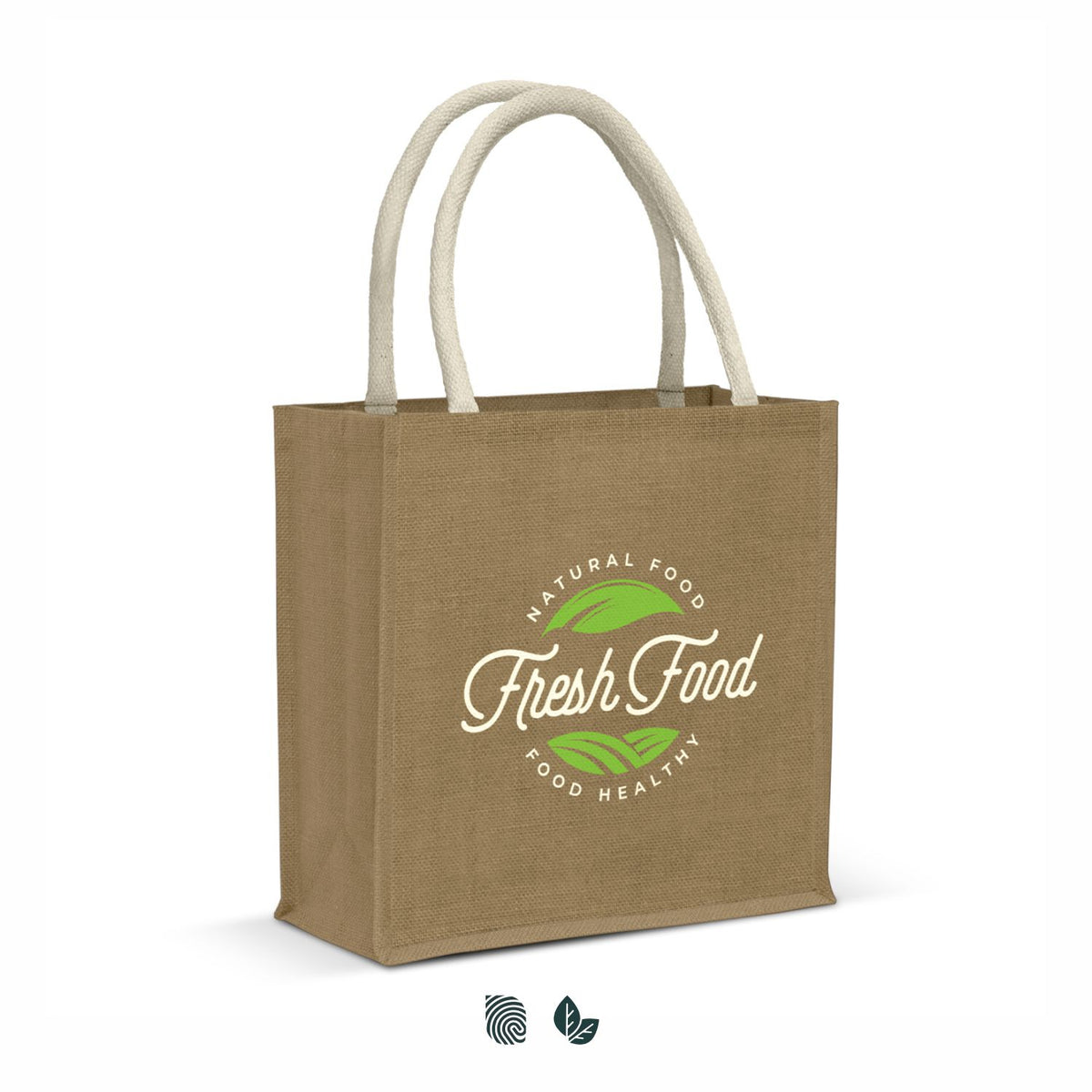 Monza Starch Jute Tote Bag - Impact Aware