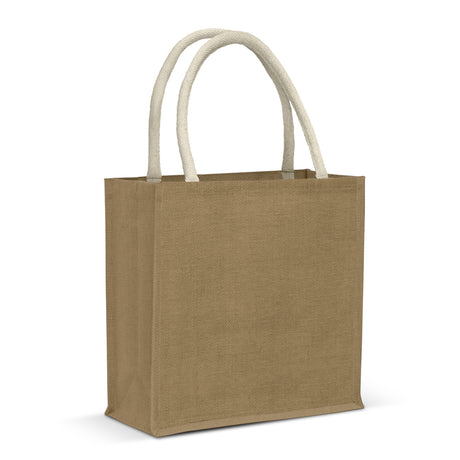 Monza Starch Jute Tote Bag - Natural