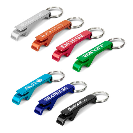 Snappy Metal Bottle Opener Key Ring - Main