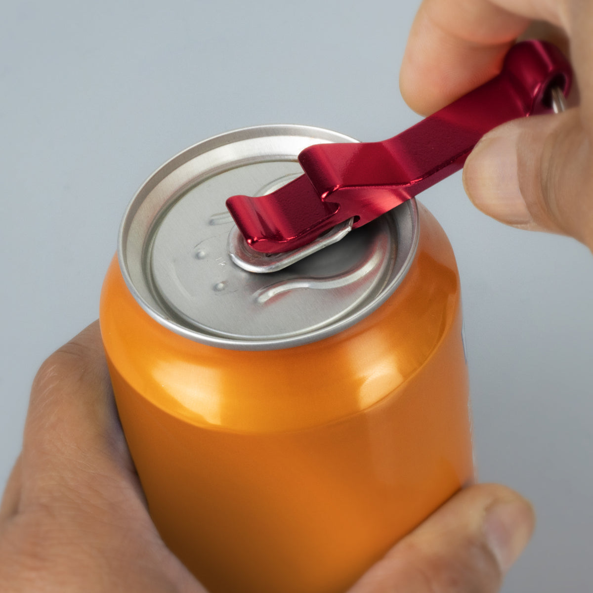 Snappy Metal Bottle Opener Key Ring - Feature