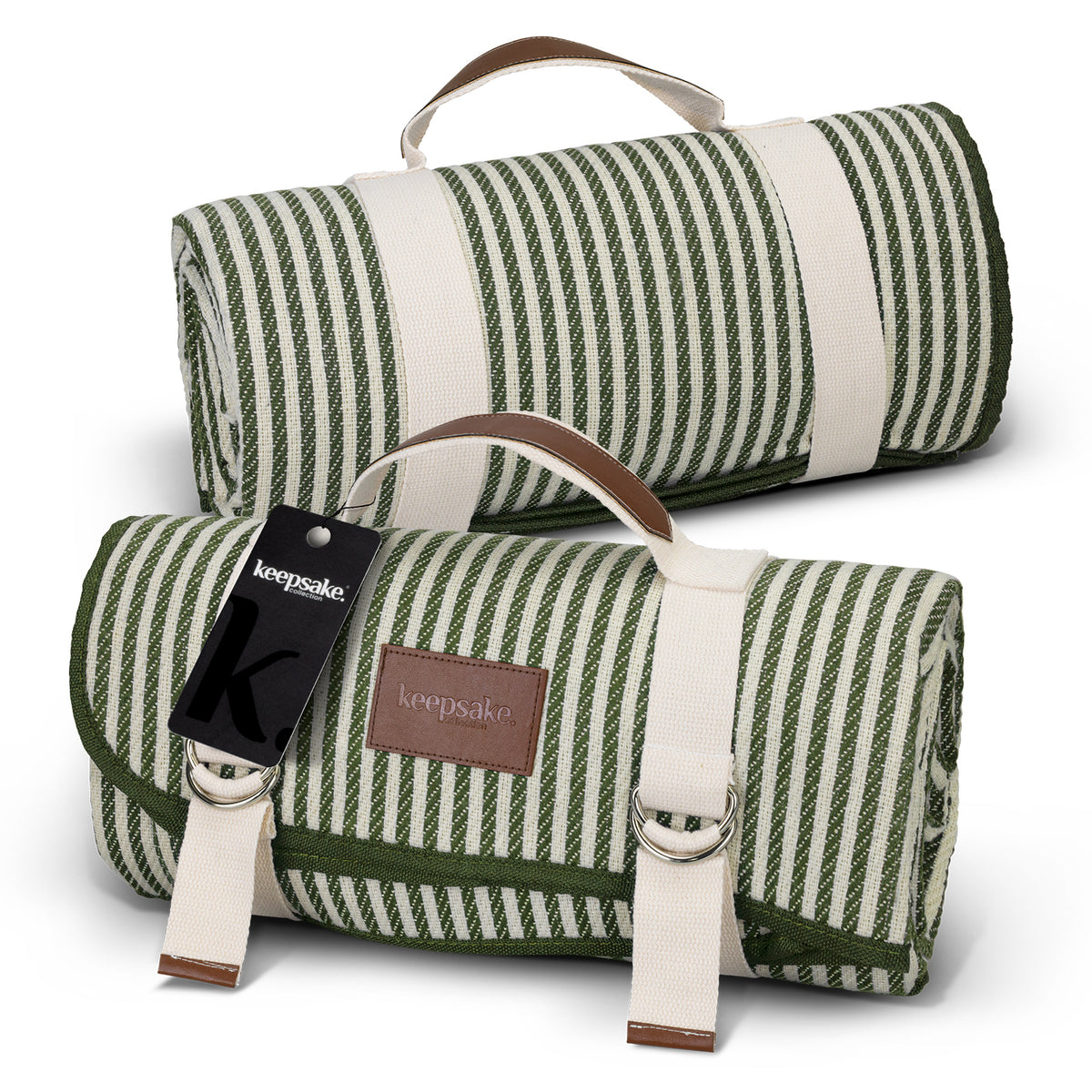 Keepsake Picnic Blanket - Natural/Olive