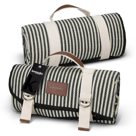 Keepsake Picnic Blanket - Natural/Black