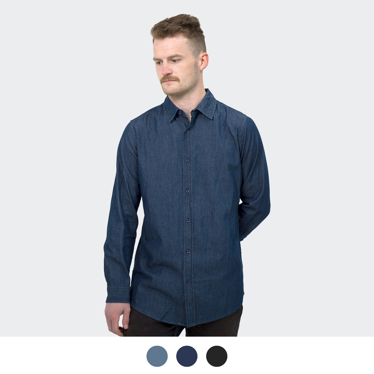 TRENDSWEAR Chester Men's Denim Shirt - Main