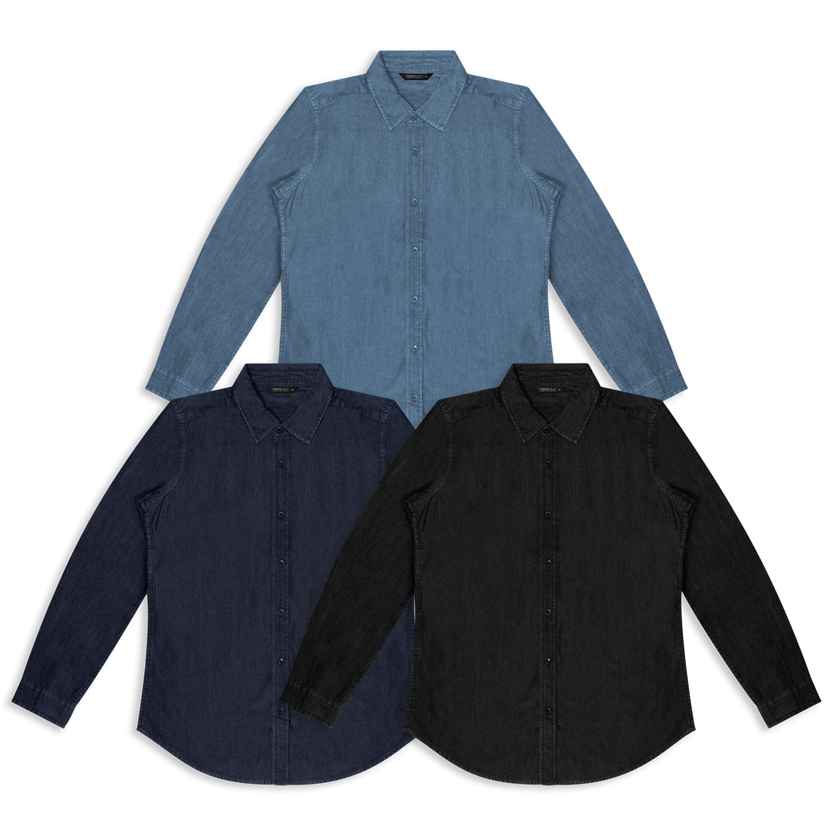 TRENDSWEAR Chester Men's Denim Shirt - Colour Range