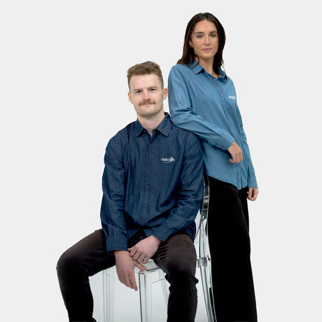 TRENDSWEAR Chester Men's Denim Shirt - Branding