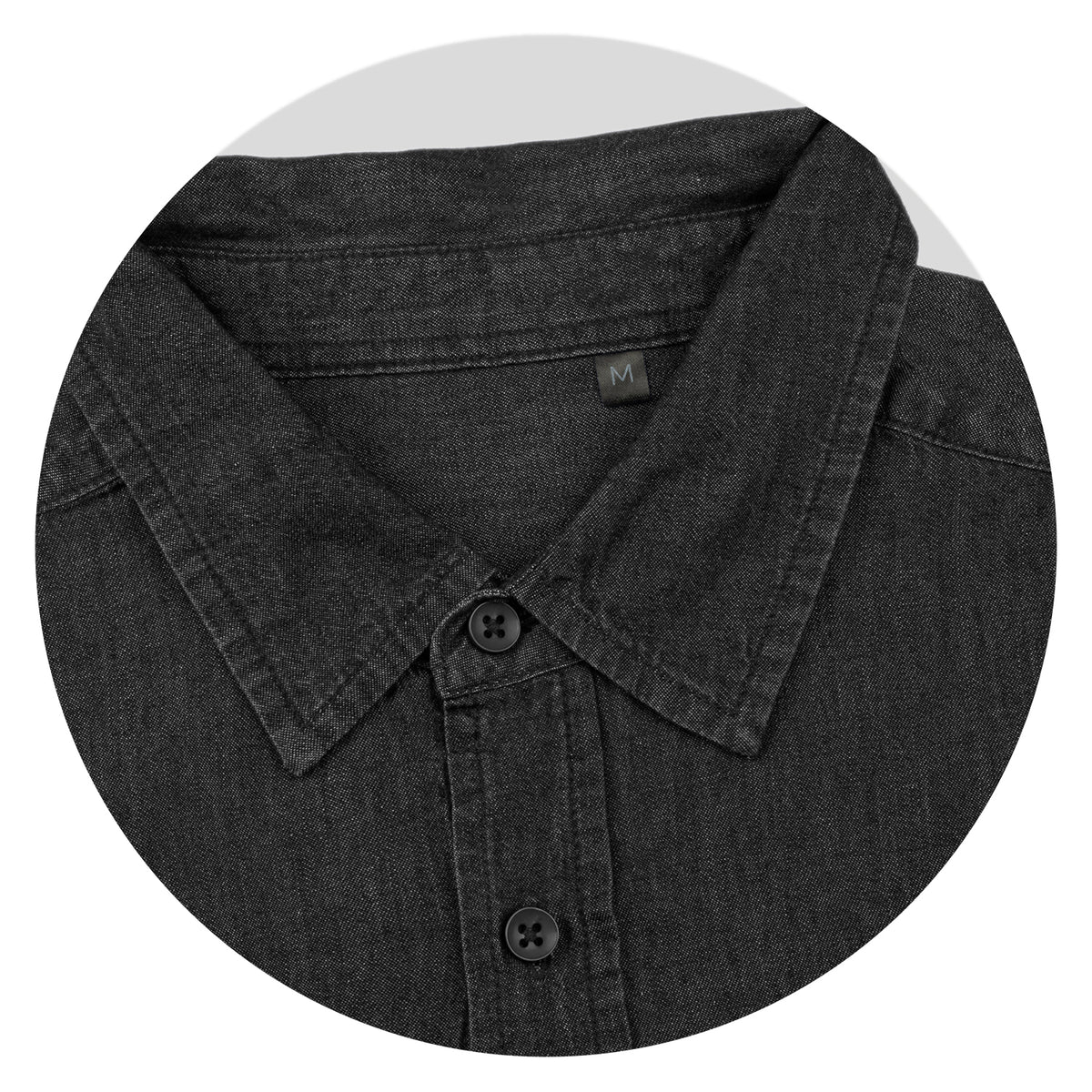 TRENDSWEAR Chester Men's Denim Shirt - Detail