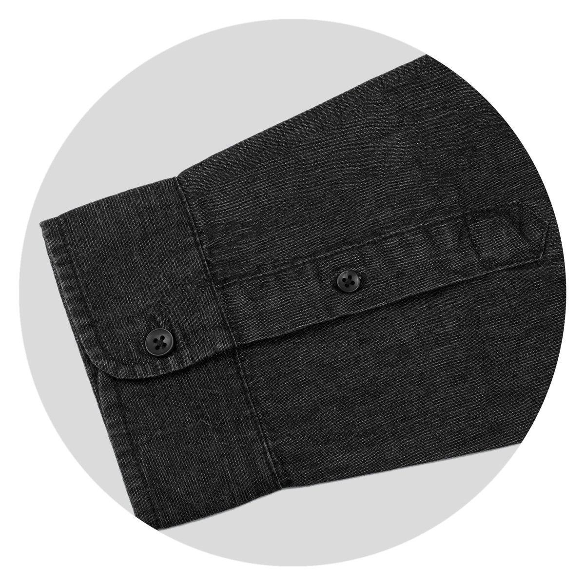 TRENDSWEAR Chester Men's Denim Shirt - Detail