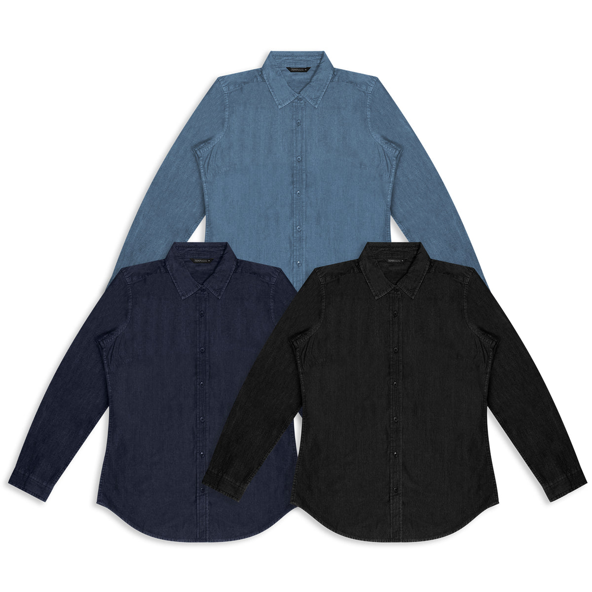 TRENDSWEAR Chester Women's Denim Shirt - Colour Range