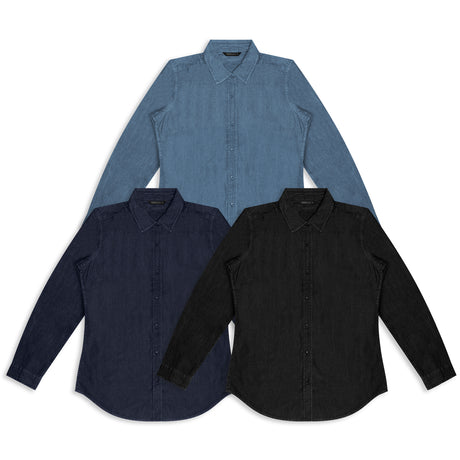TRENDSWEAR Chester Women's Denim Shirt - Colour Range