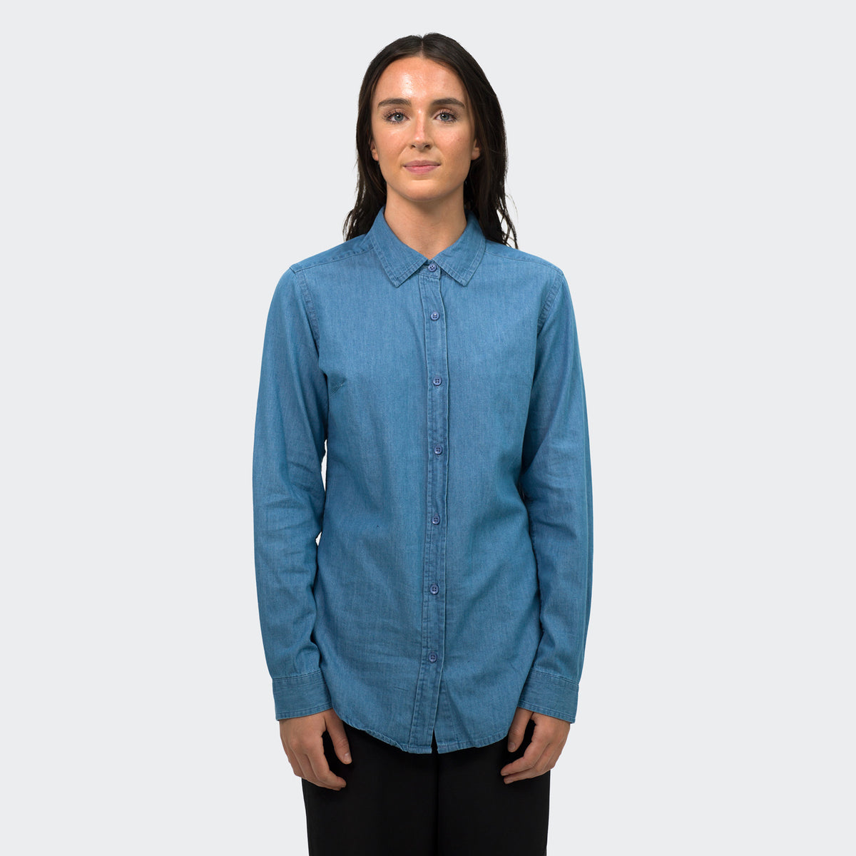 TRENDSWEAR Chester Women's Denim Shirt - Front