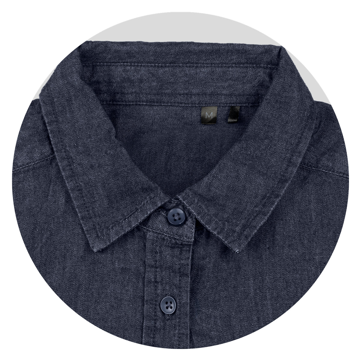 TRENDSWEAR Chester Women's Denim Shirt - Detail