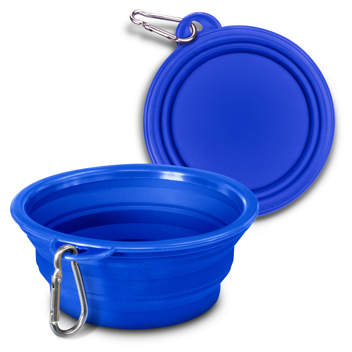 Silicone Collapsible Pet Bowl - Blue
