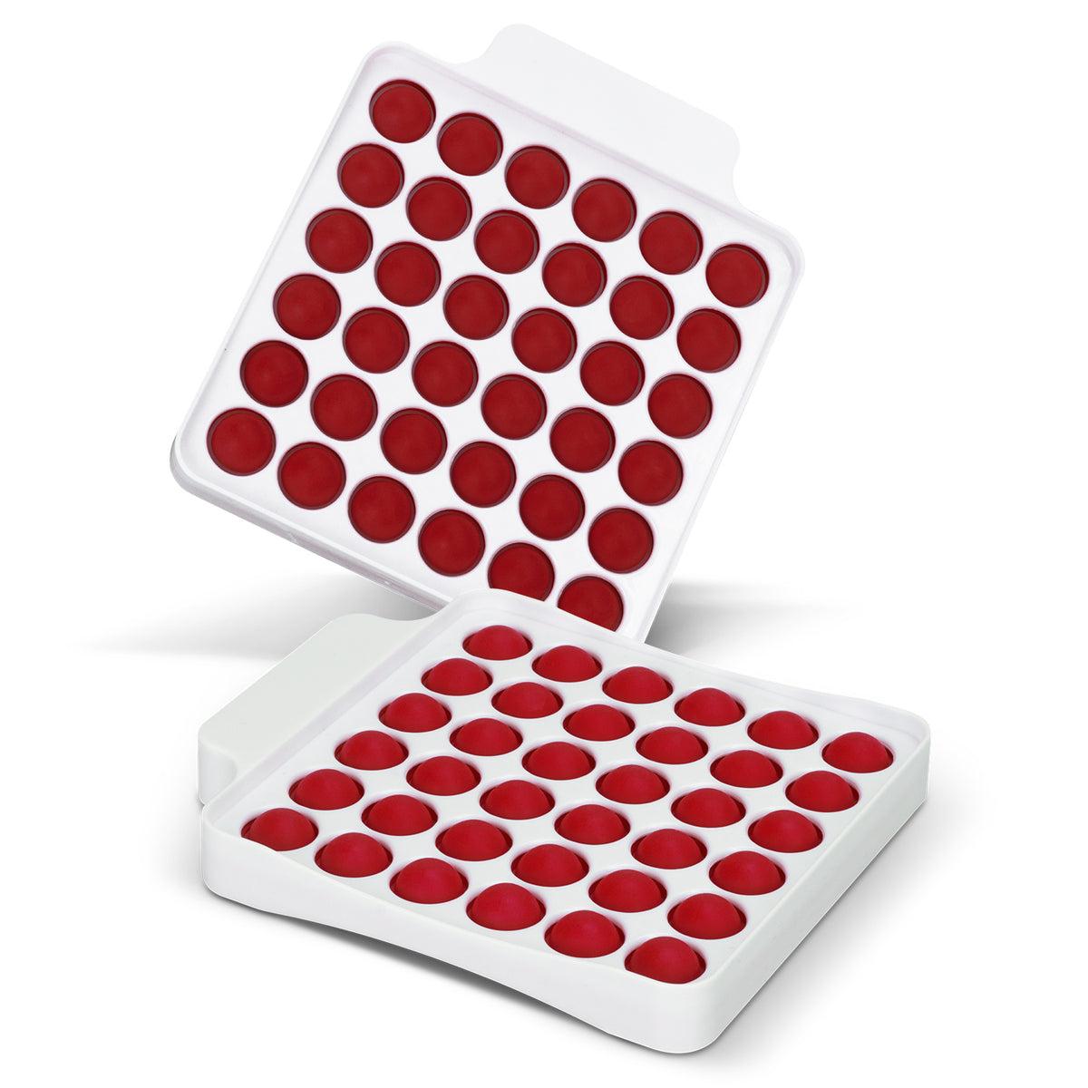 Fidget Popper Board - Square - White/Red