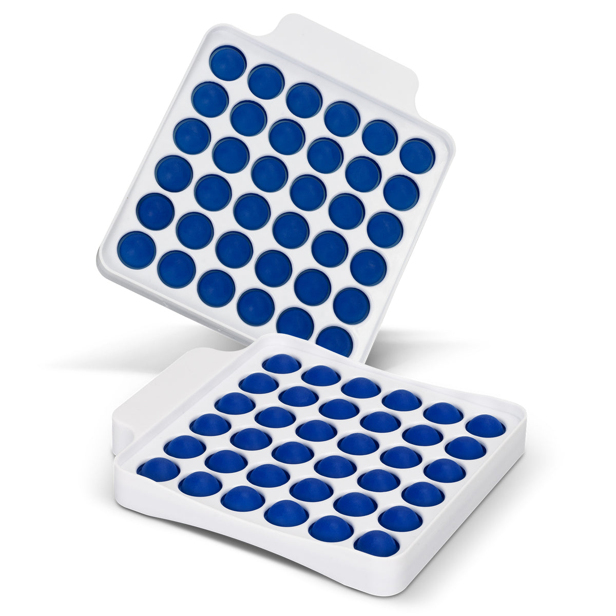 Fidget Popper Board - Square - White/Blue