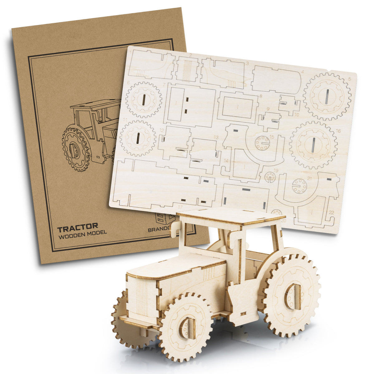 BRANDCRAFT Tractor Wooden Model - Main