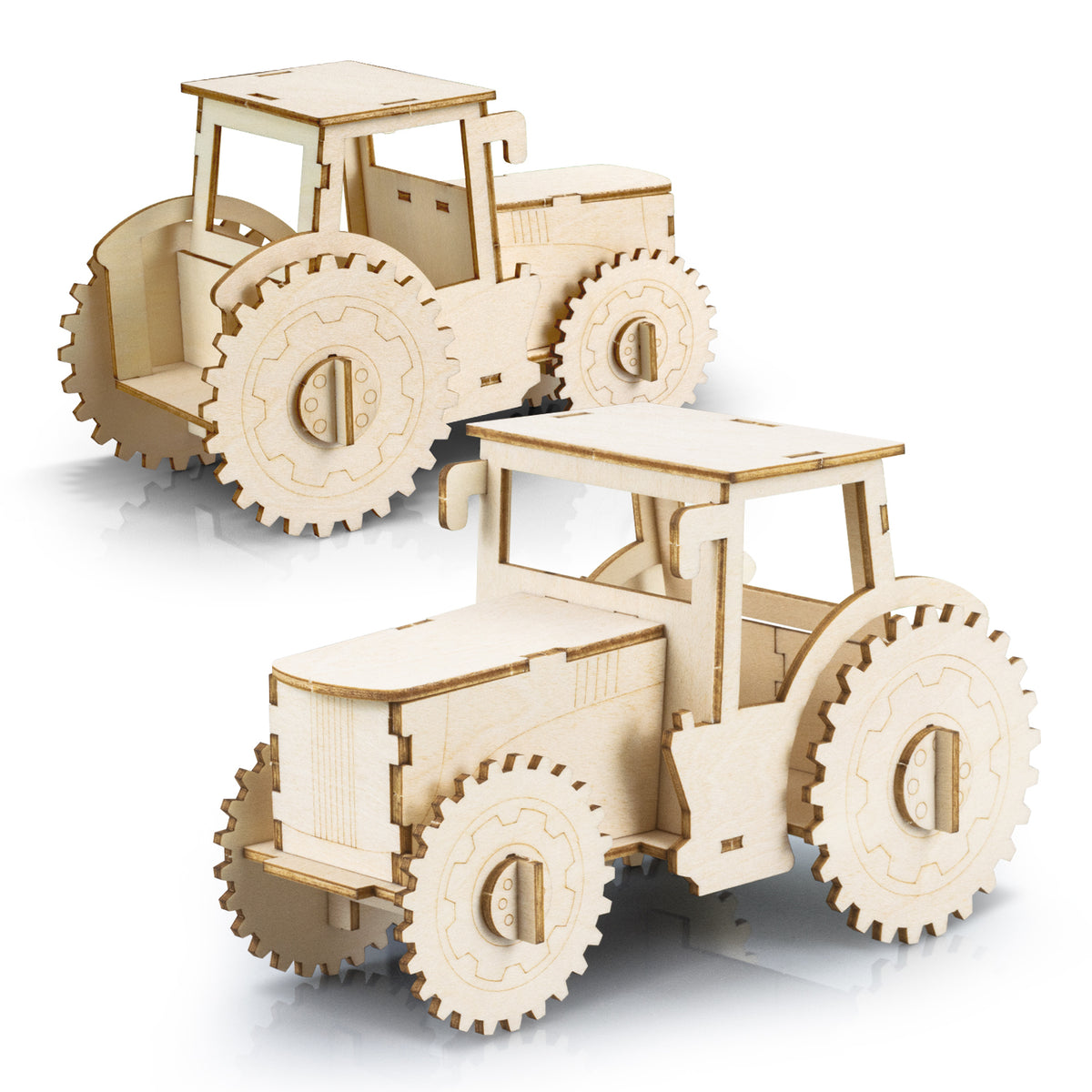 BRANDCRAFT Tractor Wooden Model - Assembled