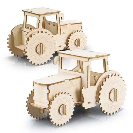 BRANDCRAFT Tractor Wooden Model - Assembled
