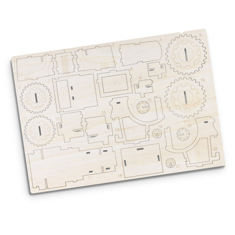 BRANDCRAFT Tractor Wooden Model - Flat Sheet