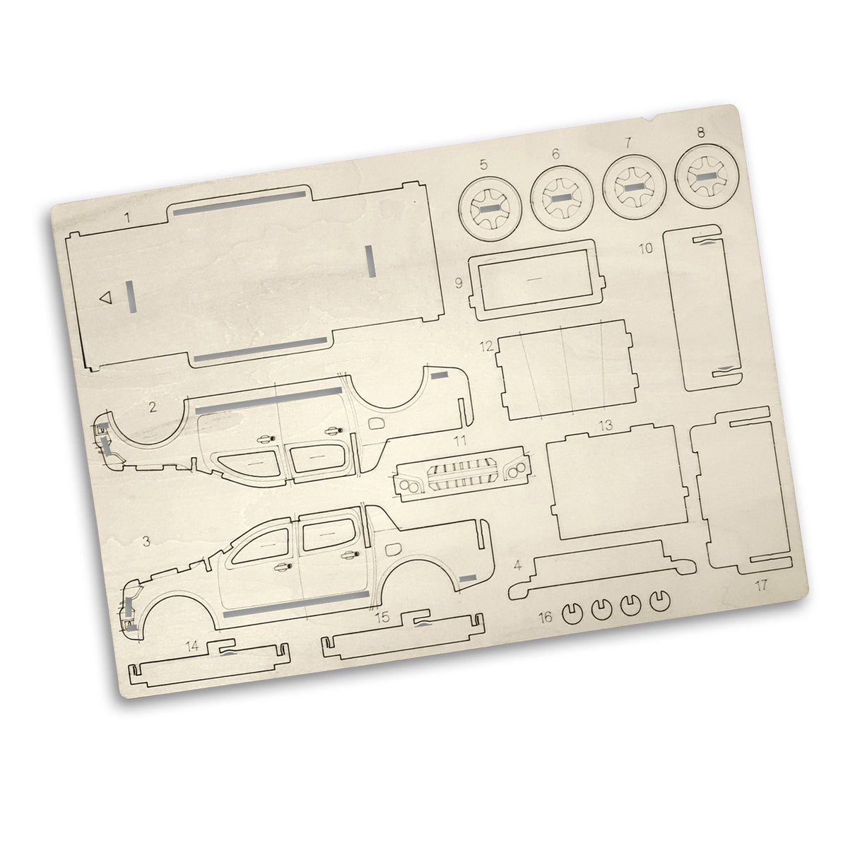 BRANDCRAFT UTE Wooden Model - Fat Sheet