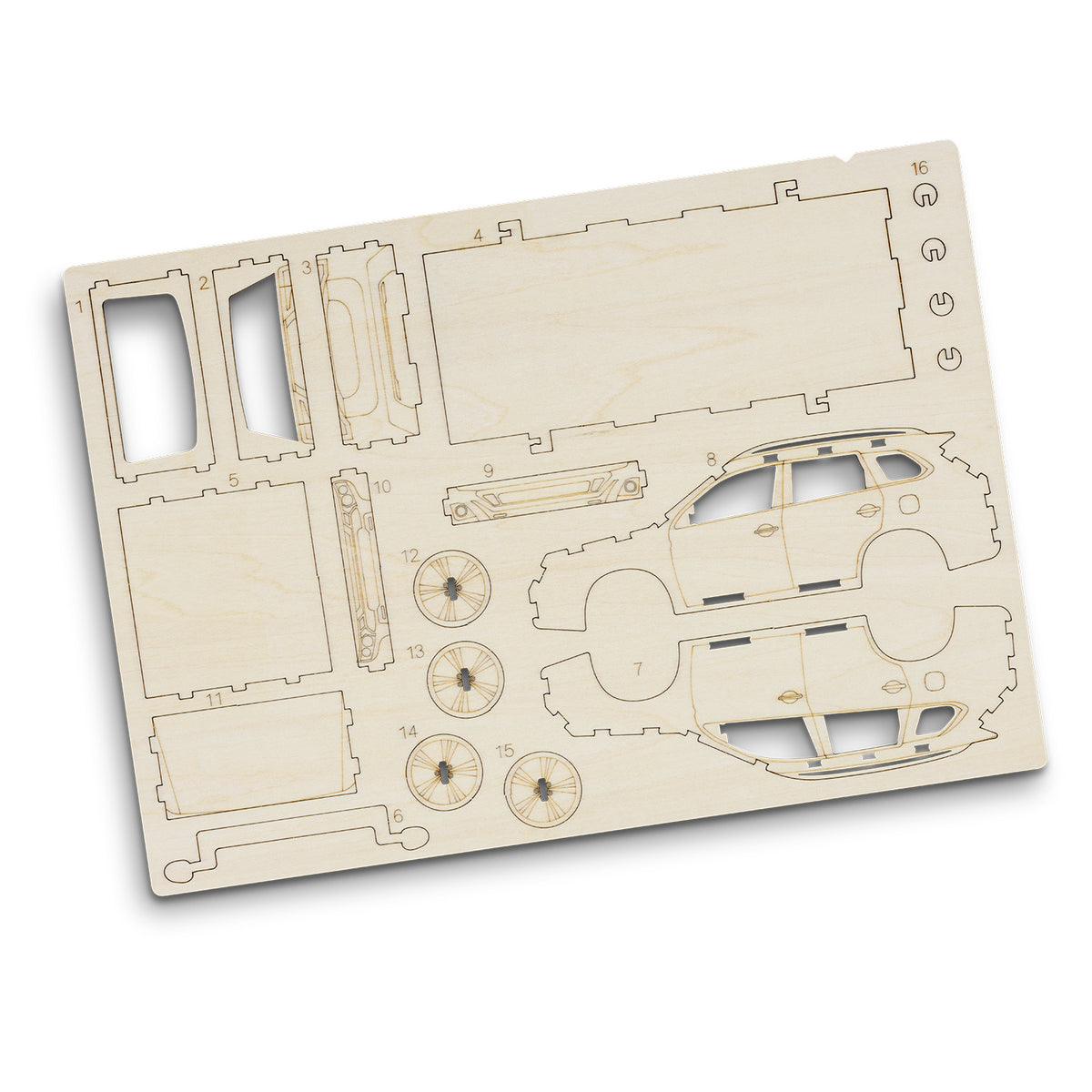 BRANDCRAFT SUV Wooden Model - Flat Sheet