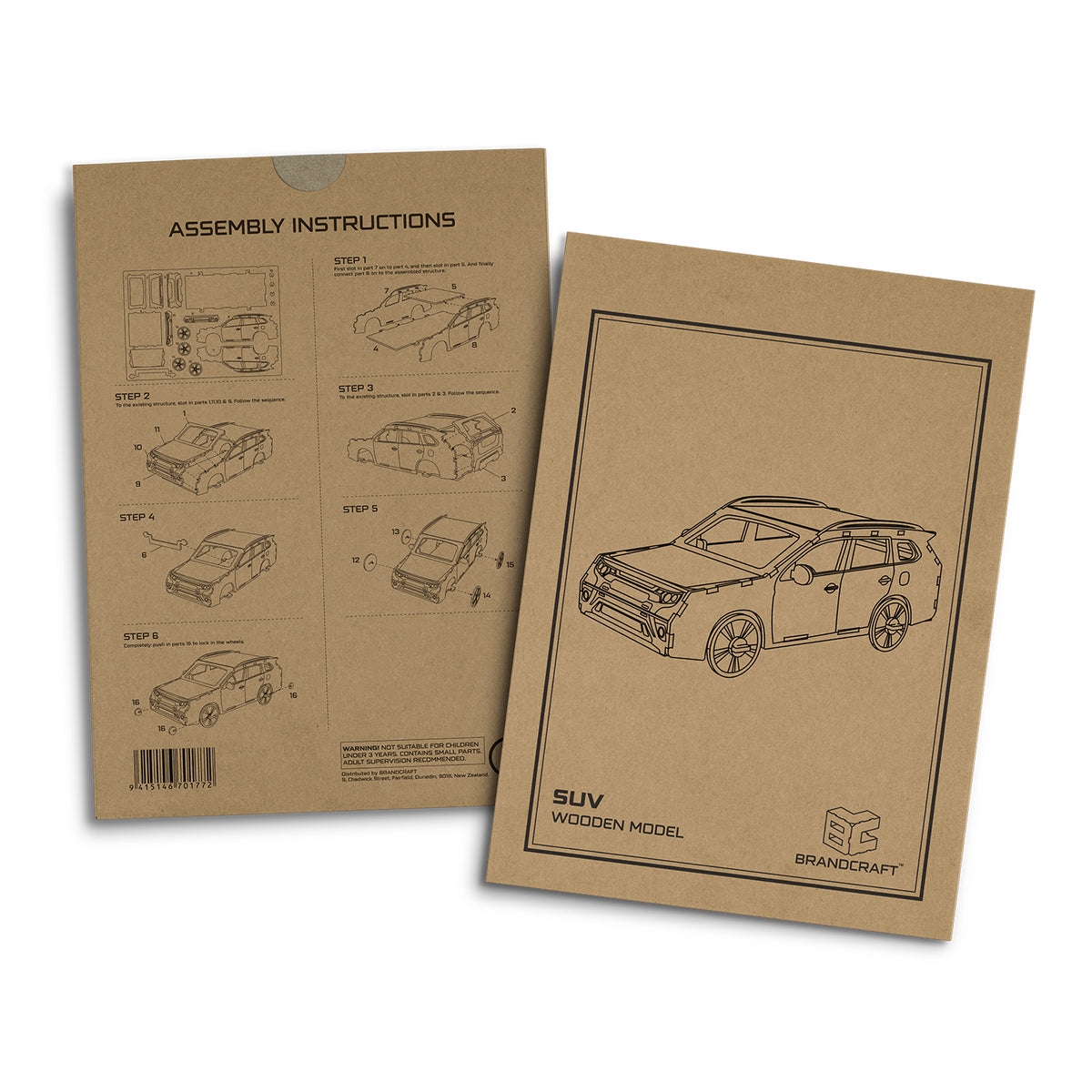 BRANDCRAFT SUV Wooden Model - Sleeve