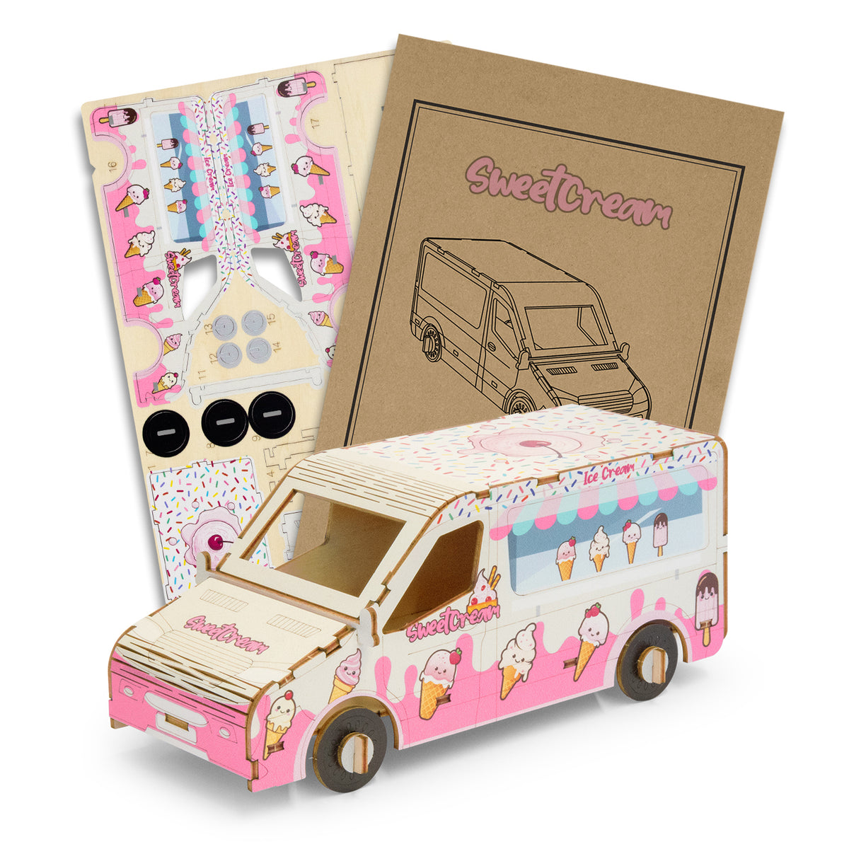 BRANDCRAFT Van Wooden Model - Main