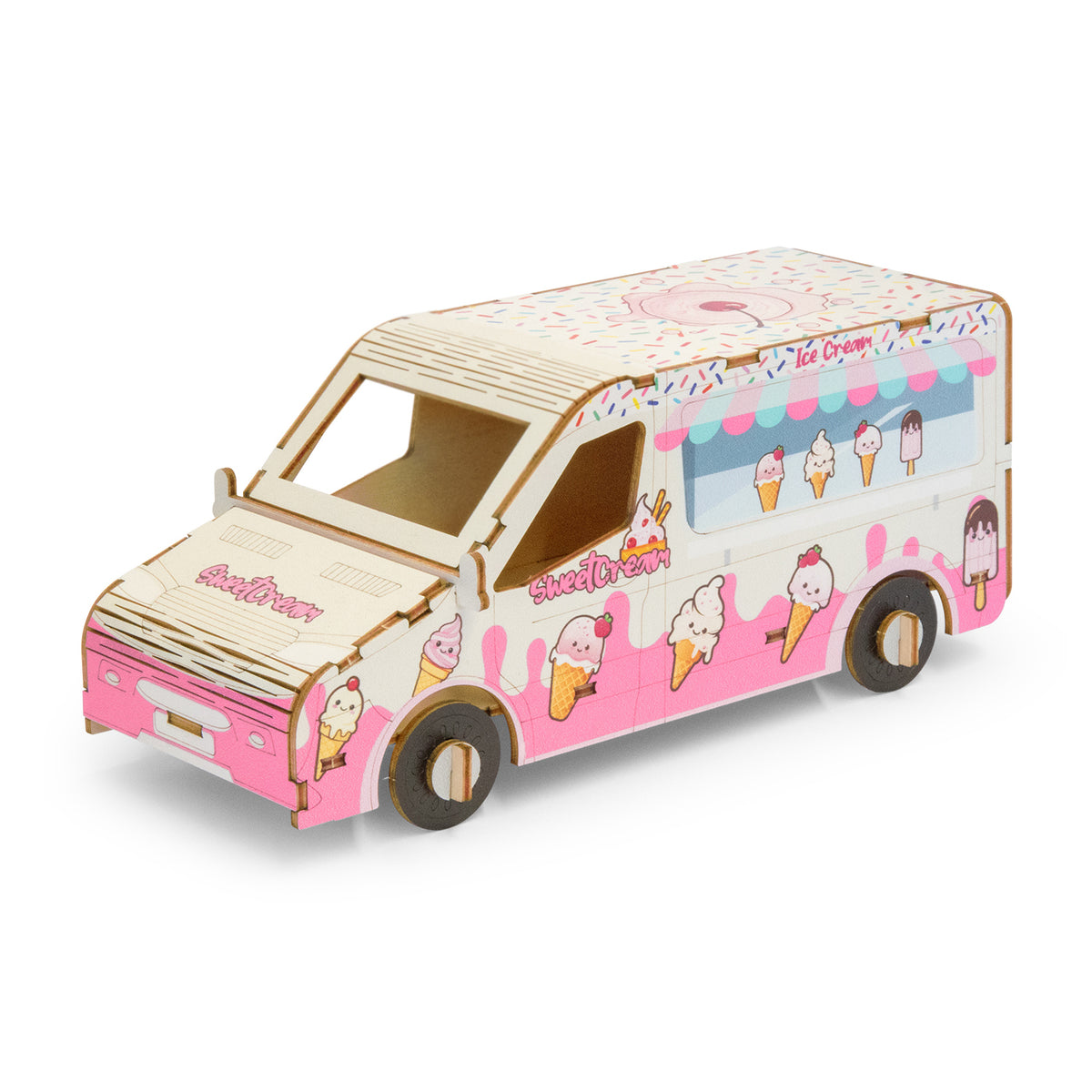 BRANDCRAFT Van Wooden Model - Left Side